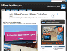 Tablet Screenshot of billboardspotter.com